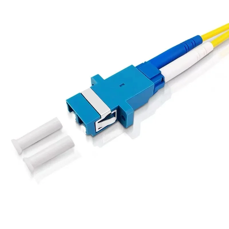 LC UPC duplex Fiber Optic Connector Adapter Simplex DulplexFootprint Blue Fiber Coupler DX connector SM Flange 0.2db ftth tool