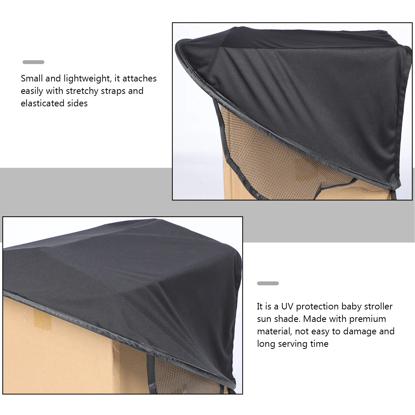 

Stroller Sunshade Baby Stroller Canopy Durable Spandex Cover Extended Sun Protection Outdoor Baby Sunshade Cover