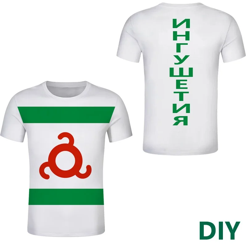 Ingush Ingushetia Flag 3D Print T Shirt Women Men Summer Fashion O-neck Short Sleeve Funny Tshirt Graphic Tees Streetwear