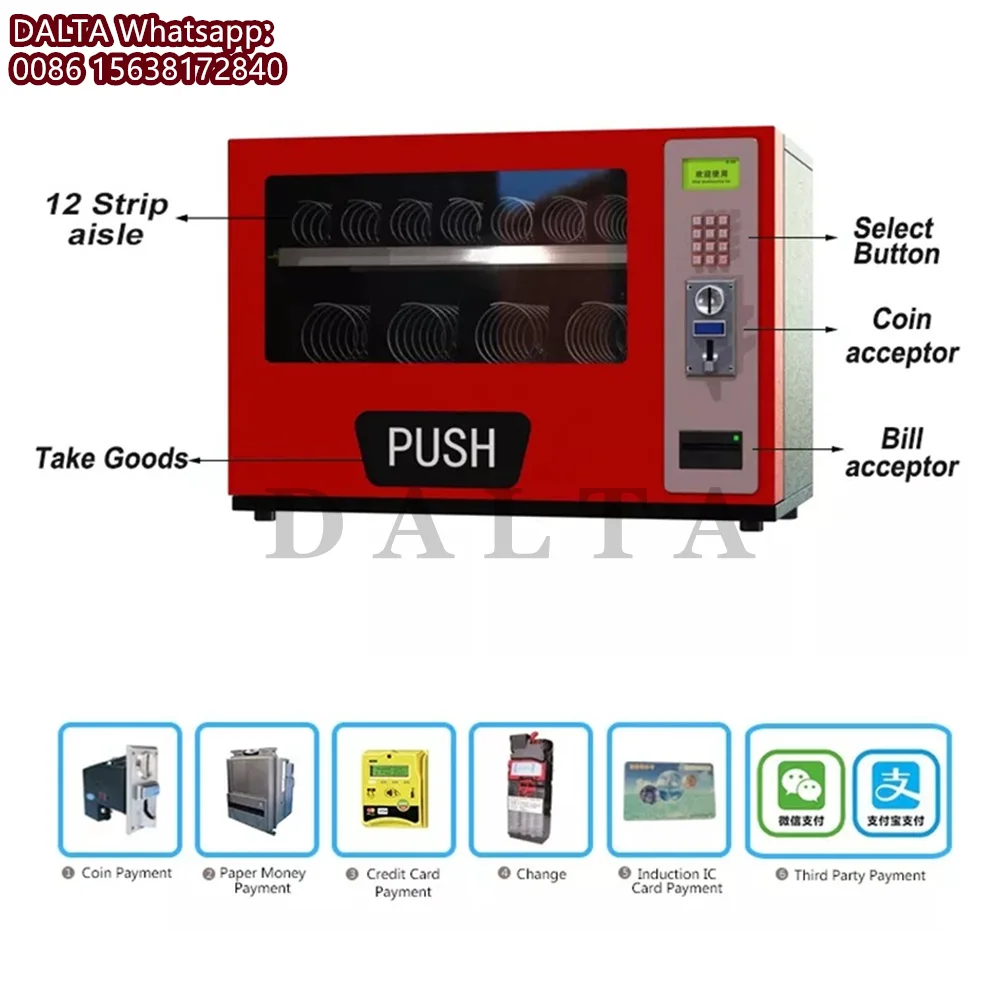 2 Layers Desktop Vending Machines With Credit Card Payment Selling System