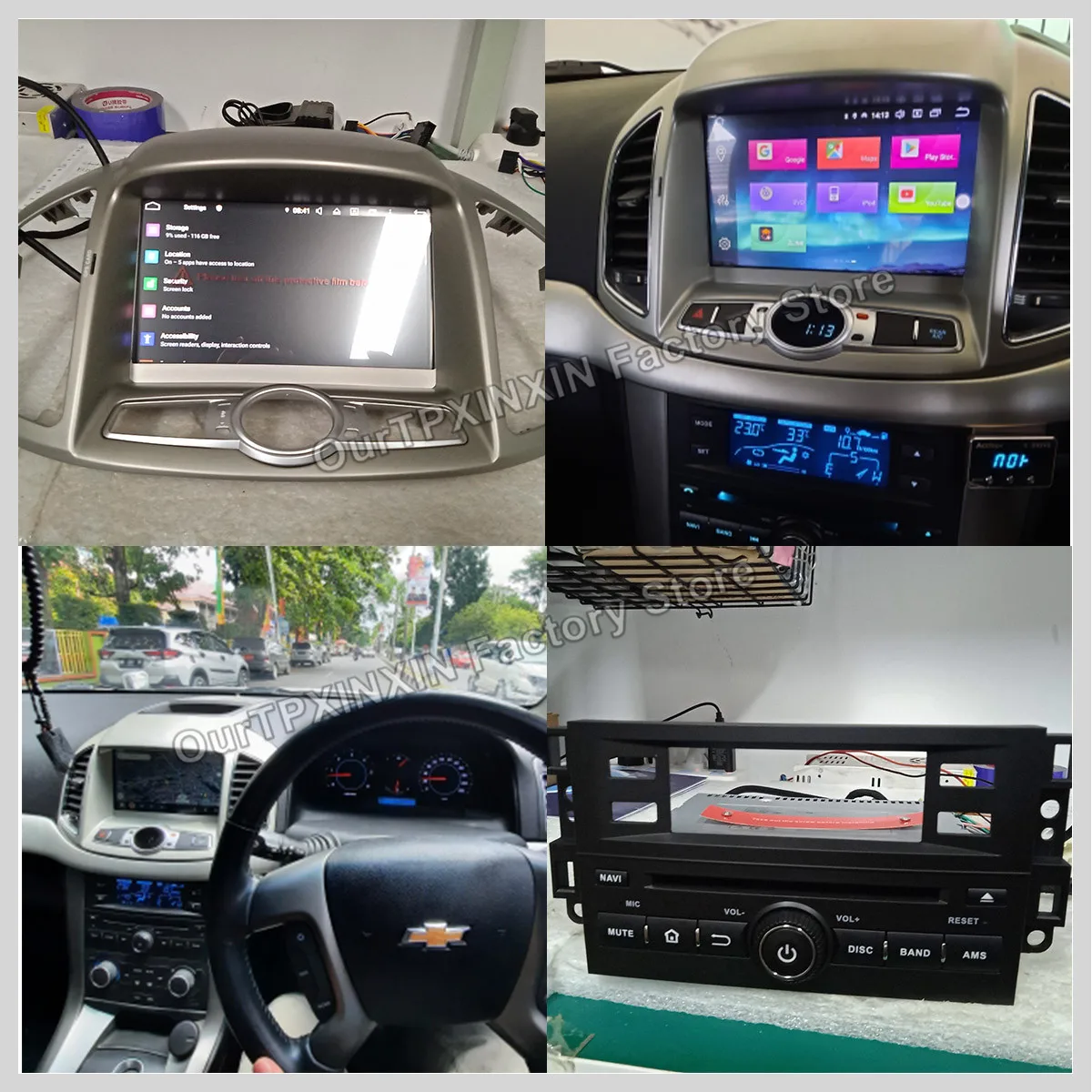 Android 12 DSP CP dla chevroleta Captiva C140 2012 - 2017 Radio samochodowe z androidem 2Din odbiornik Stereo Autoradio odtwarzacz multimedialny GPS