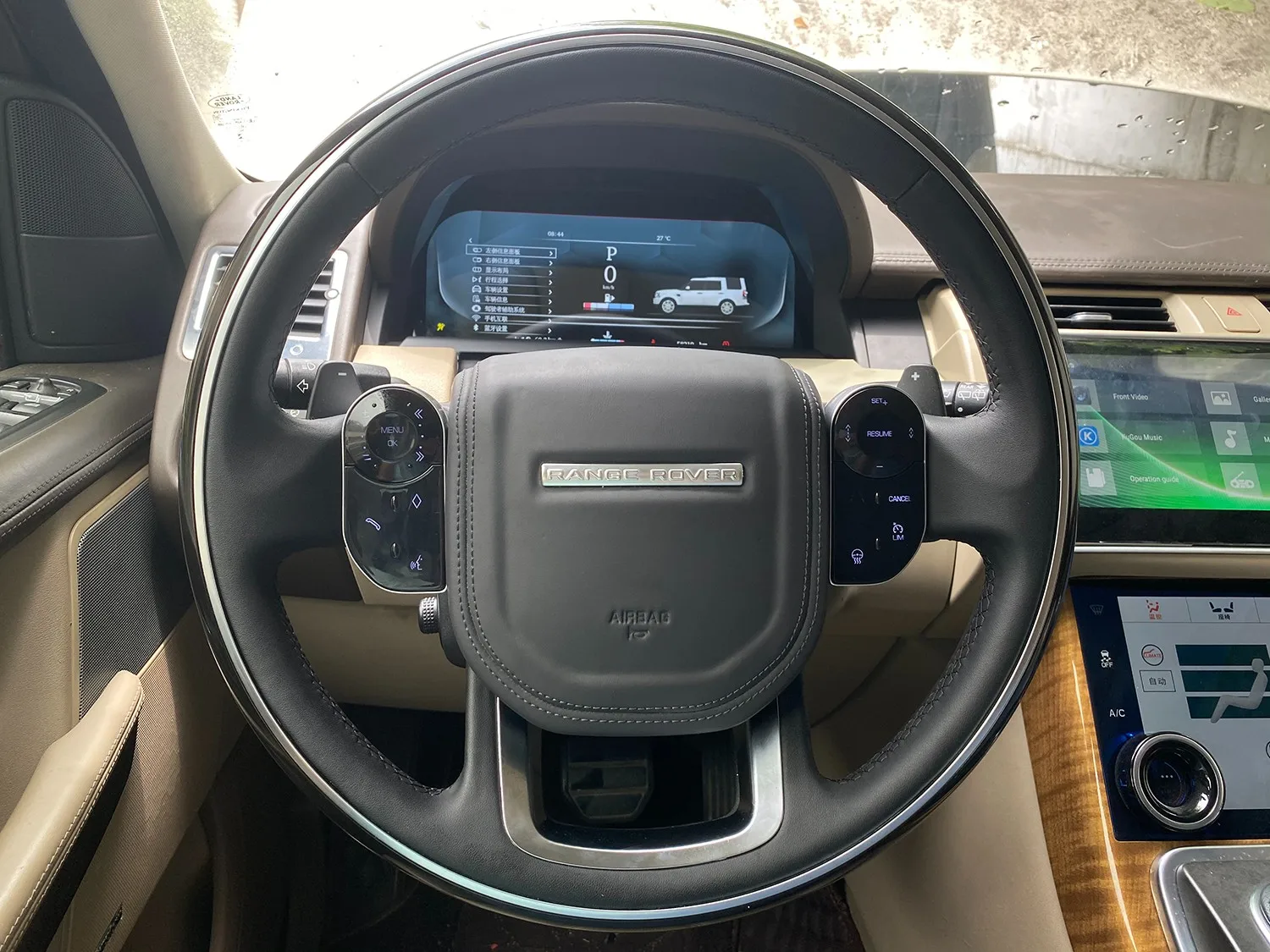 LCD العنقودية الرقمية لسيارة رينج روفر سبورت L494 2010 2011 2012 2013 الظاهري قمرة القيادة سرعة متر أداة عرض لوحة قيادة السيارة #1