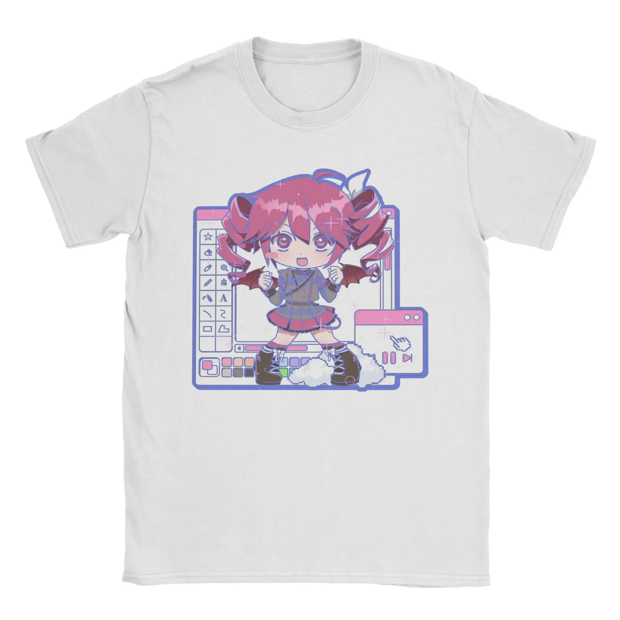 vocaloid-windows-kasane-teto-tシャツ男性女性ヴィンテージピュアコットン-tシャツ-o-ネック半袖-tシャツ大人の服