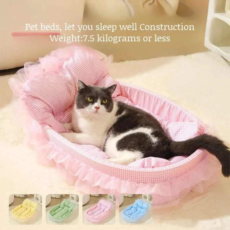 Teddy Small Dog Kennel Bed Removable Soft Sofa Bed Pet Cat Kennel Bed