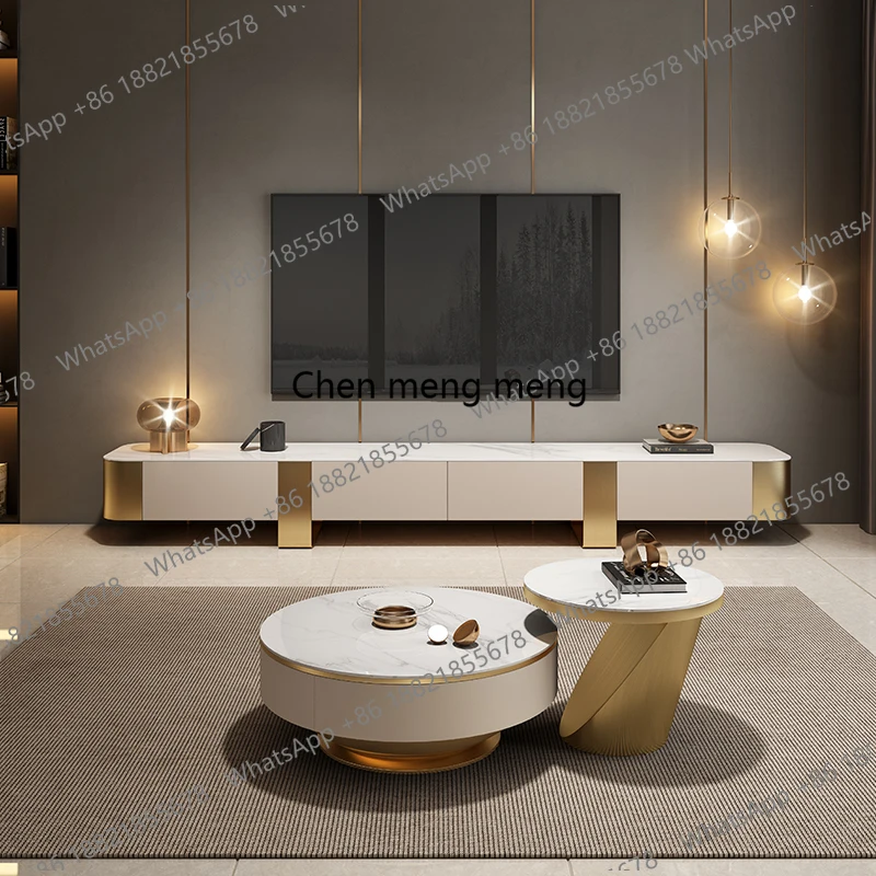 

Household Small Household TV Stand for Living Room Rock Slab Decoration TV Cabinet Modern TV Stands for Hotel e Nordic furniture