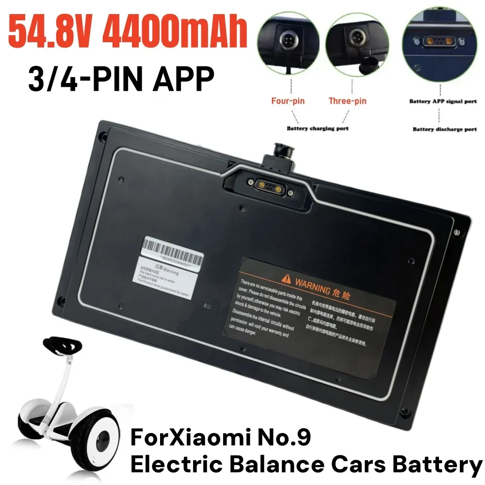 18650 54.8V 4.4Ah SELF BALANCING Skateboard Battery for Xiaomi Ninebot Segway MINI Lithium Cell Connection App with BMS