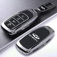 Funda para llave de aleación de Zinc para Chery Jaecoo J7 7 J8 Omoda 5 C5 Tiggo 8 Arrizo 6 8 Pro, funda para llavero, soporte para Fob, accesorios para coche