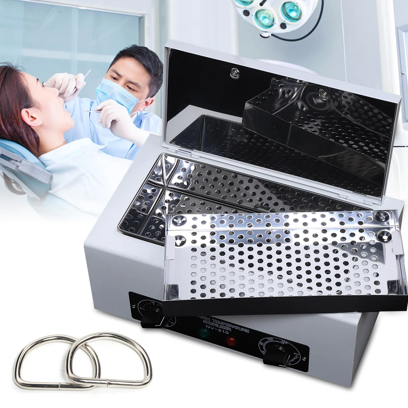 Dental Medical Dry Heat Sterilizer Autoclave Vet Tattoo Sterilizer Equipment Salon Spa Dry Heat Sterilizer With Timer