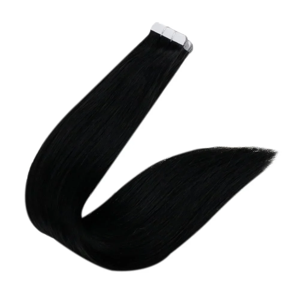 Laavoo Remy Tape in Hair Extension Straight Natural 100% Real Brazilian Hair 12-24inch Remy Skin Weft Tape in Hair Extensions