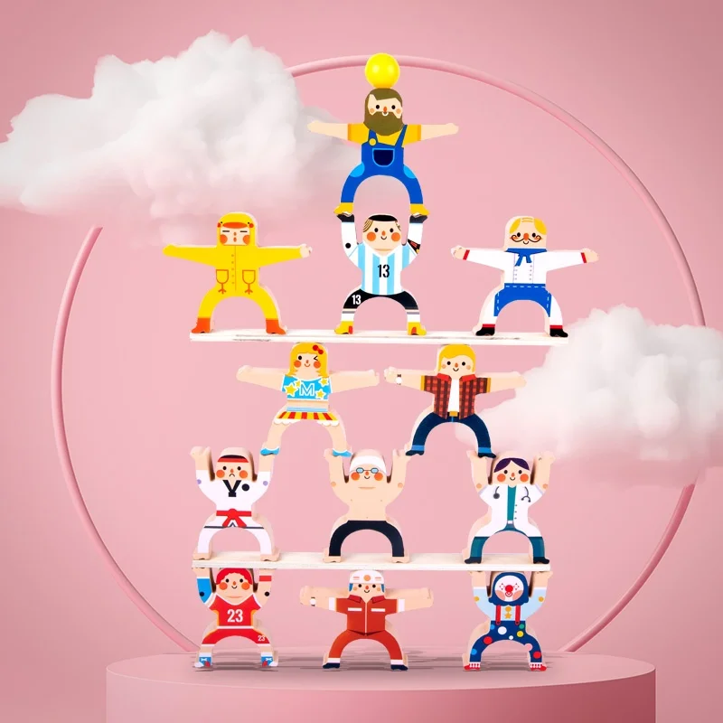 Blocs d'équilibre transformables amusants – Jouets empilables pour l'éducation précoce, pour jouer Parent-enfant, jouets parfaits et cadeaux pour les tout-petits