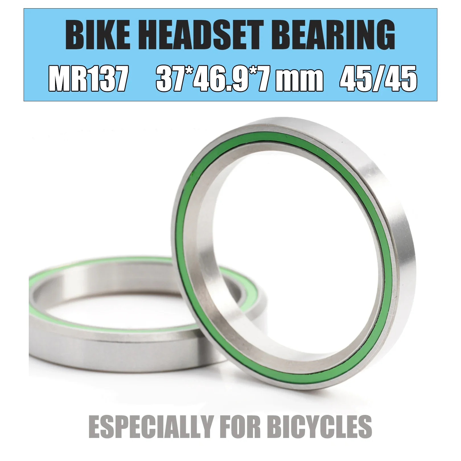 Łożyska sterowe rowerowe MR137 37*46.9*7 mm 45/45 Łożysko kierunkowe rowerowe 2 SZT. ACB Szosowe MTB