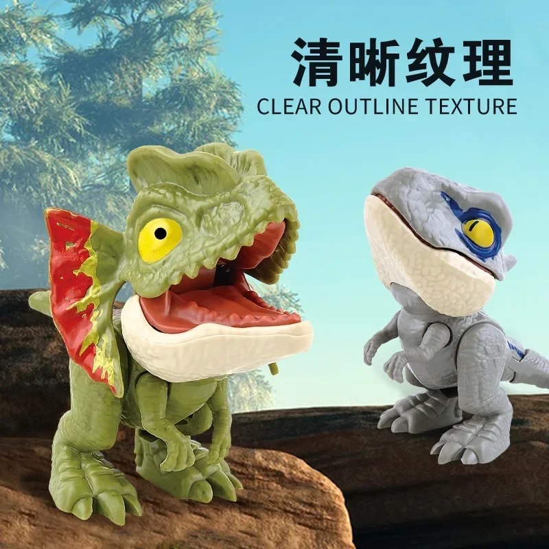Finger biting dinosaur toys children\'s hand biting dinosaur toys novel mini dinosaur