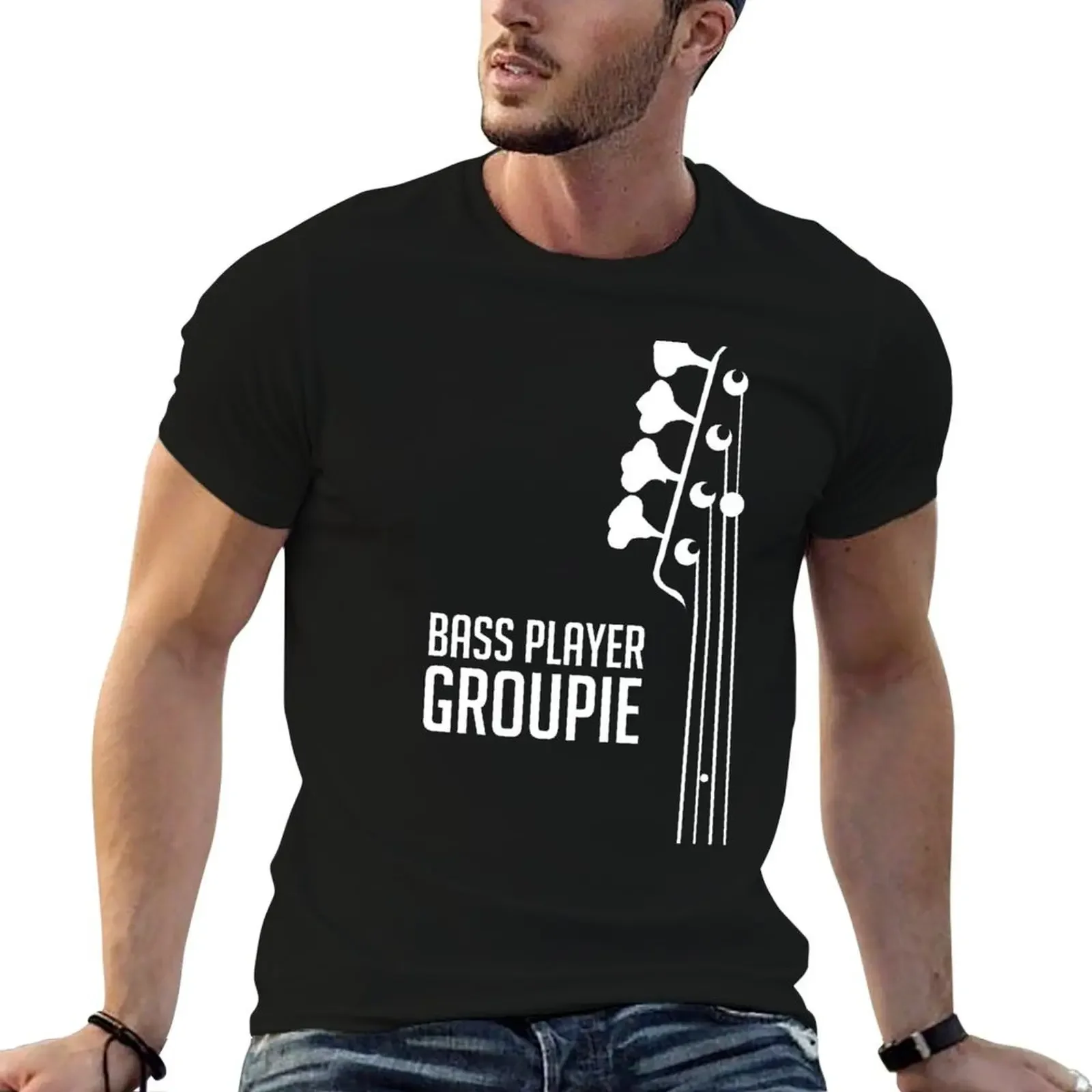 

Bass Player Groupie - Bass Guitarist - Bassist T-Shirt Personalized t-shirt graphic tee shirt mens graphic t-shirts big and tall