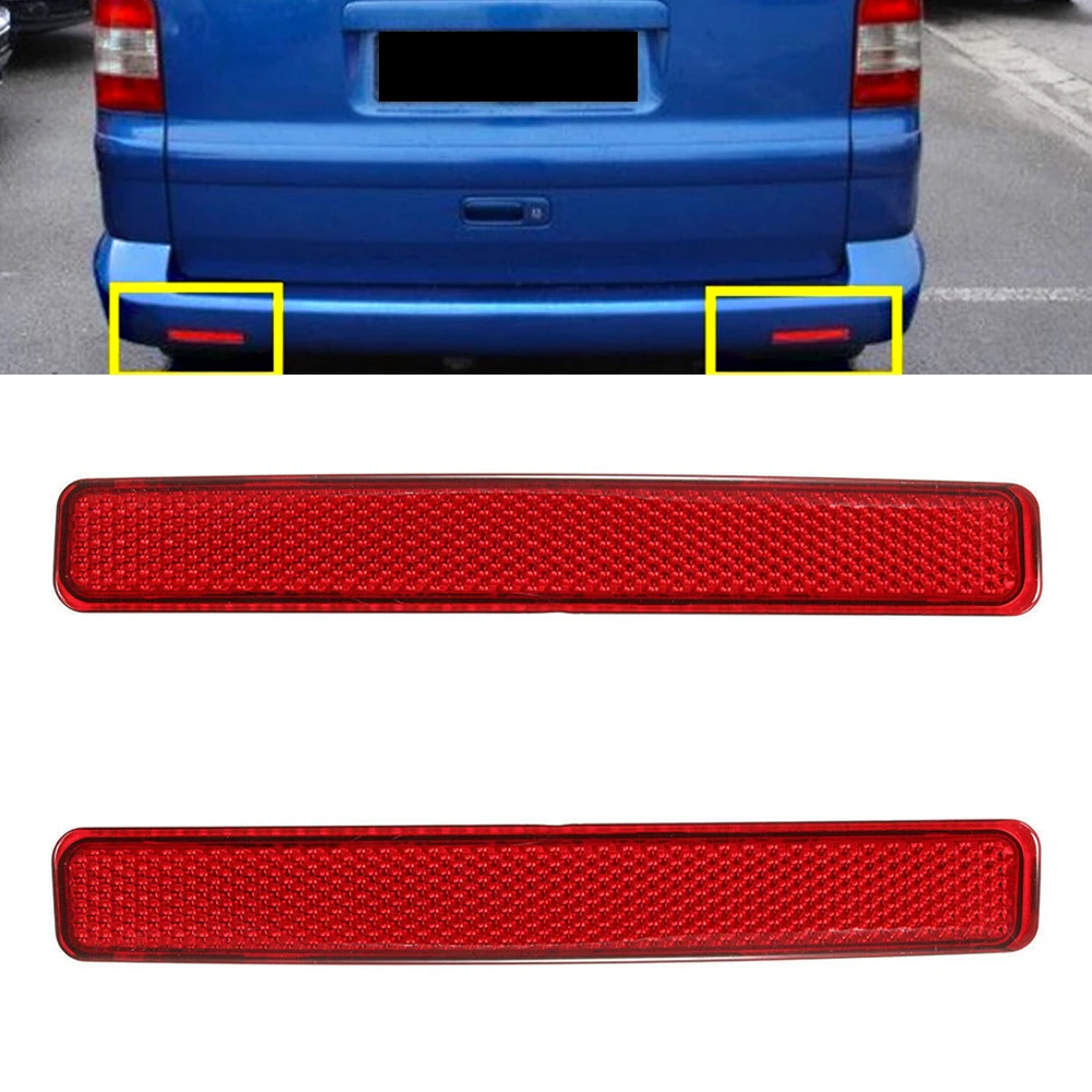 

2pcs Car Flashing Left Right Rear Bumper Reflector For VW Transporter/Caravelle T5 2003-2011 7E0945105 7E0945106 Car Accessories