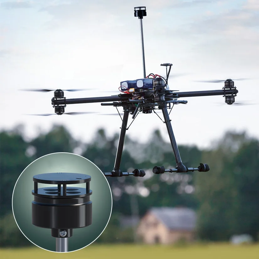 2026 BGT Hot Sale Advanced Compact Weather Monitoring Anemometer Mini UAV Ultrasonic Anemometer Wind Speed Direction Sensor