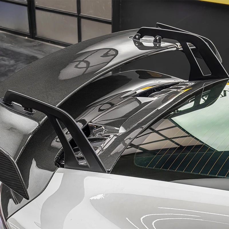 High Quality Dry Carbon Fiber Rear Spoiler Car Aero Parts 992 992.1 Hardtop 2019‑2024