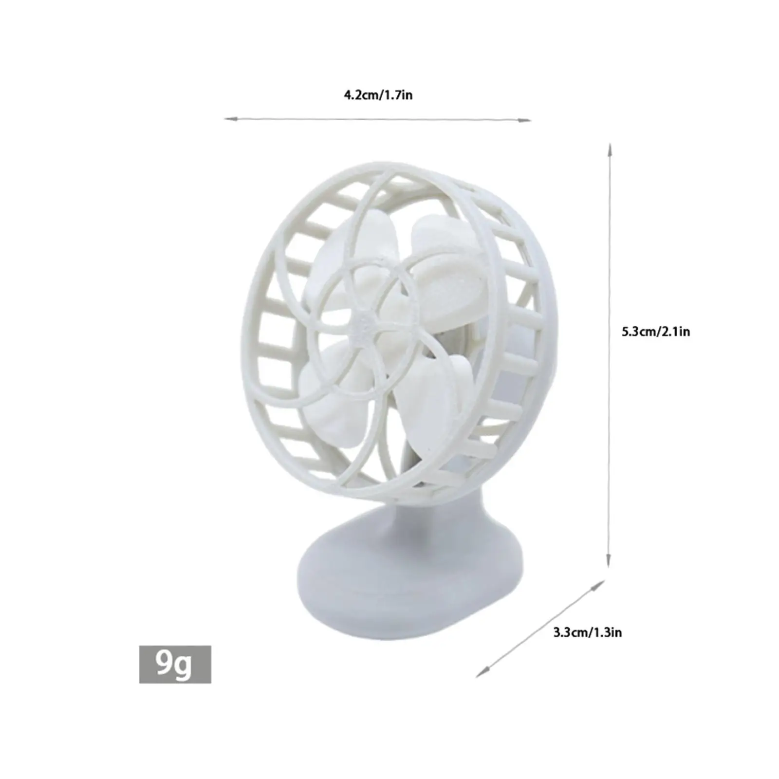 Ventilateur Miniature pour maison de poupée, échelle 1/12, Mini ventilateur de table, décoration pour maison de poupée