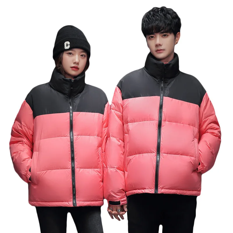 Thickened Warm Down Coat Couple Winter Outwear Hooded Short Couples Down Jacket Live Broadcast Explosive Colorful Tops