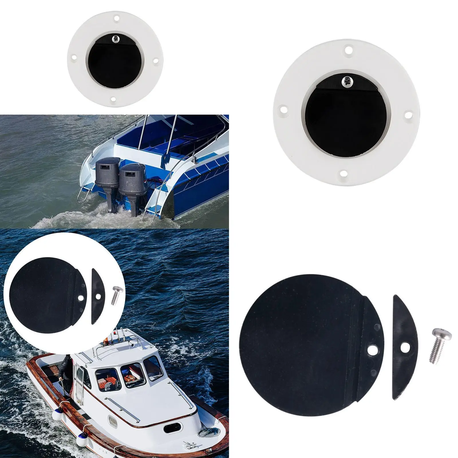 

Self Bailing Cockpit Scupper Valve Marine Drain Waterproof High Performance ABS Repair Fittings for Ship Boat