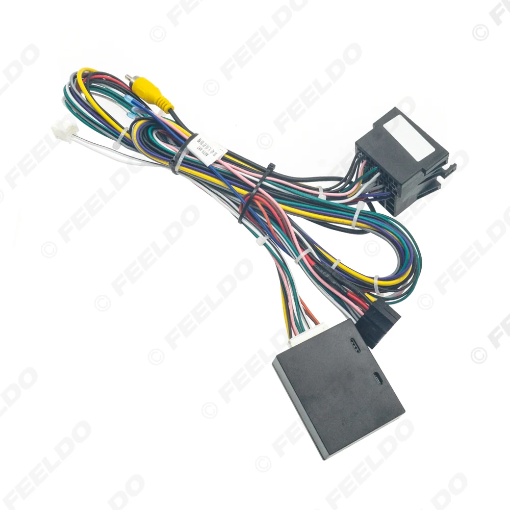FEELDO Car Audio 16pin Wiring Harness Wire cable For Great wall wingle 7 2018-2020 Stereo Installation Wire Adapter