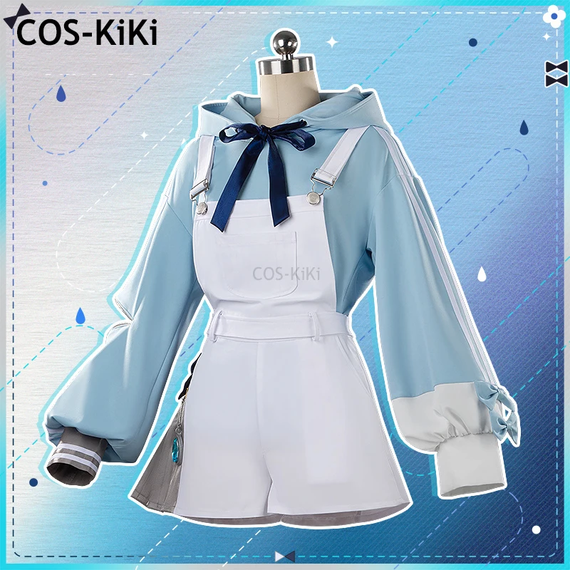 COS-KiKi Vtuber Tsumugi Kokage Game Suit Nifty Lovely Unifrom Cosplay Costume Halloween Carnival Party Role Play Outfit