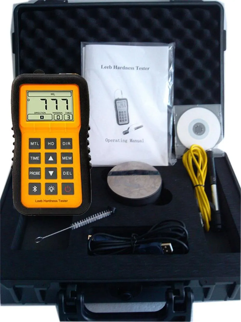 

Portable Leeb Hardness Meter Tester Digital Metal Hardness Meter Steel Durometer With HL HB HRB HRC HV HS Hardness Scale