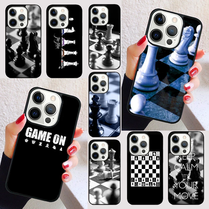 CHESS CHECK MATE cover For iPhone 15 16 13 12 11 14 Pro Max Mini Max SE 2020 7 8 15 16 Plus Phone Case