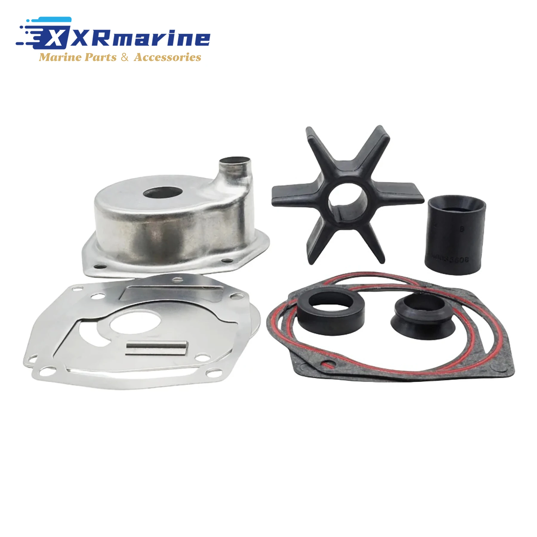 

46-8M006104 Water Pump Impeller Service Kit with Housing Fits for Mercury Mariner 65 To 150 HP Outboard Motors Replacement Parts