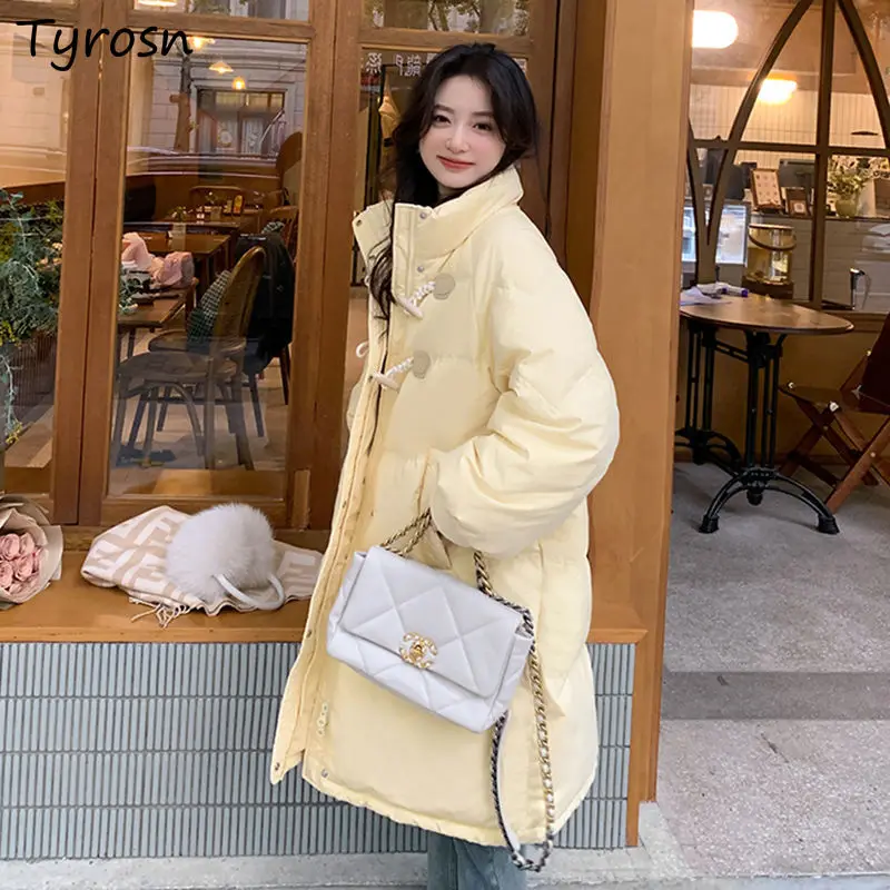 

Winter Clothes Parkas Women Warm Tender Loose Sweet Korean Style Coat Aesthetic Cozy Students All-match Fashion Daily Streetwear