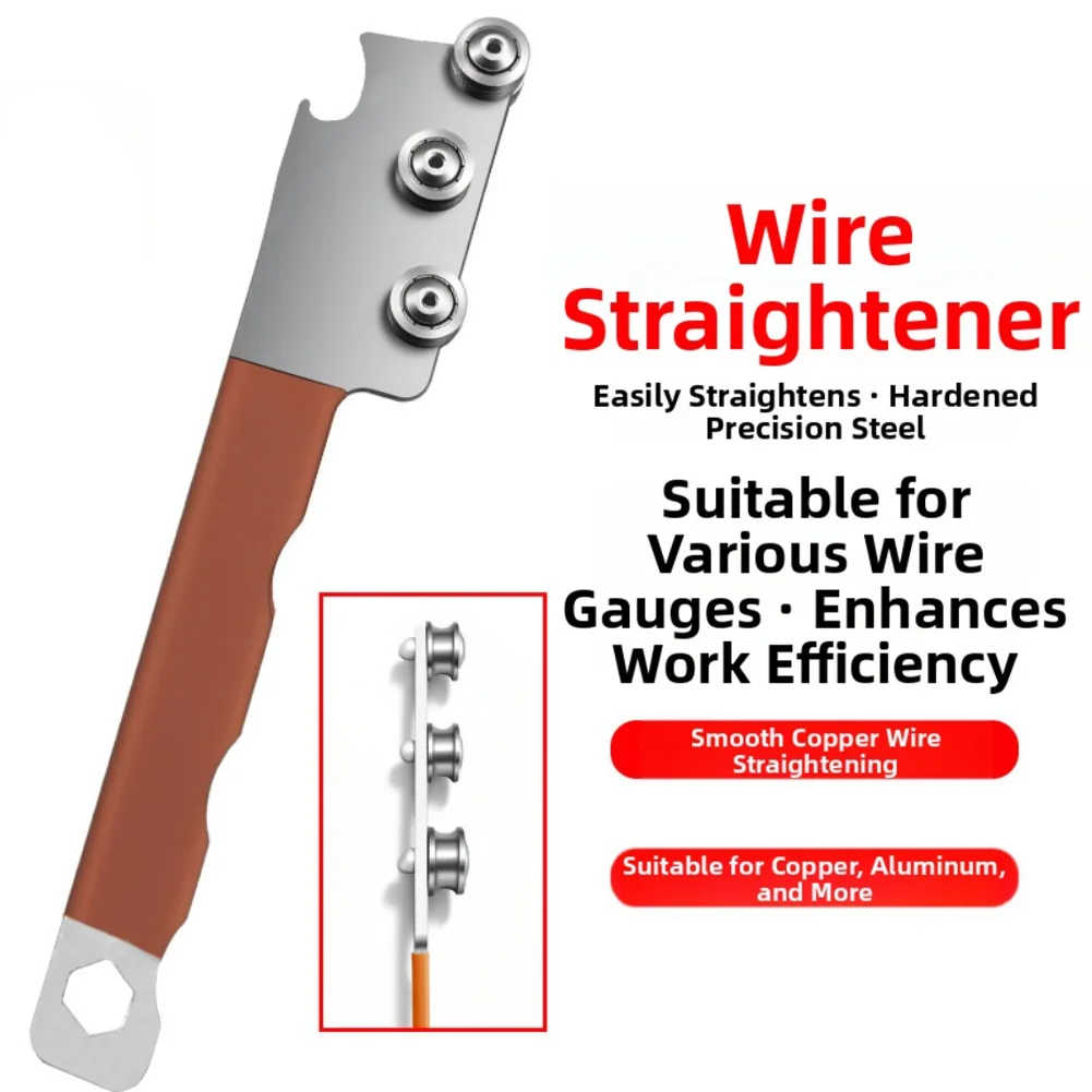 

Hardened Steel Wire Straightener for Electrical Box Cabinet Wiring Paralleler Lightweight Portable Design Tool