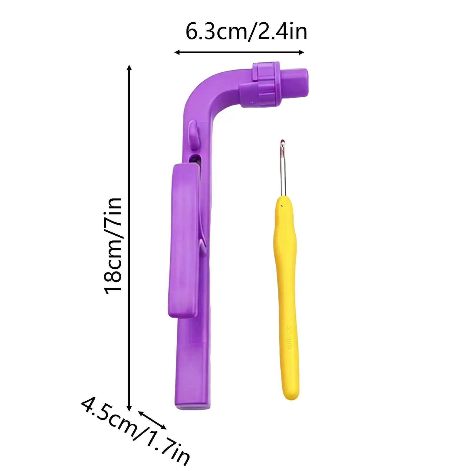 إبر الكروشيه لوازم الحرف اليدوية خياطة دائرية دليل أصابع أصحاب أداة الكروشيه للمبتدئين المحترفين الحياكة #6