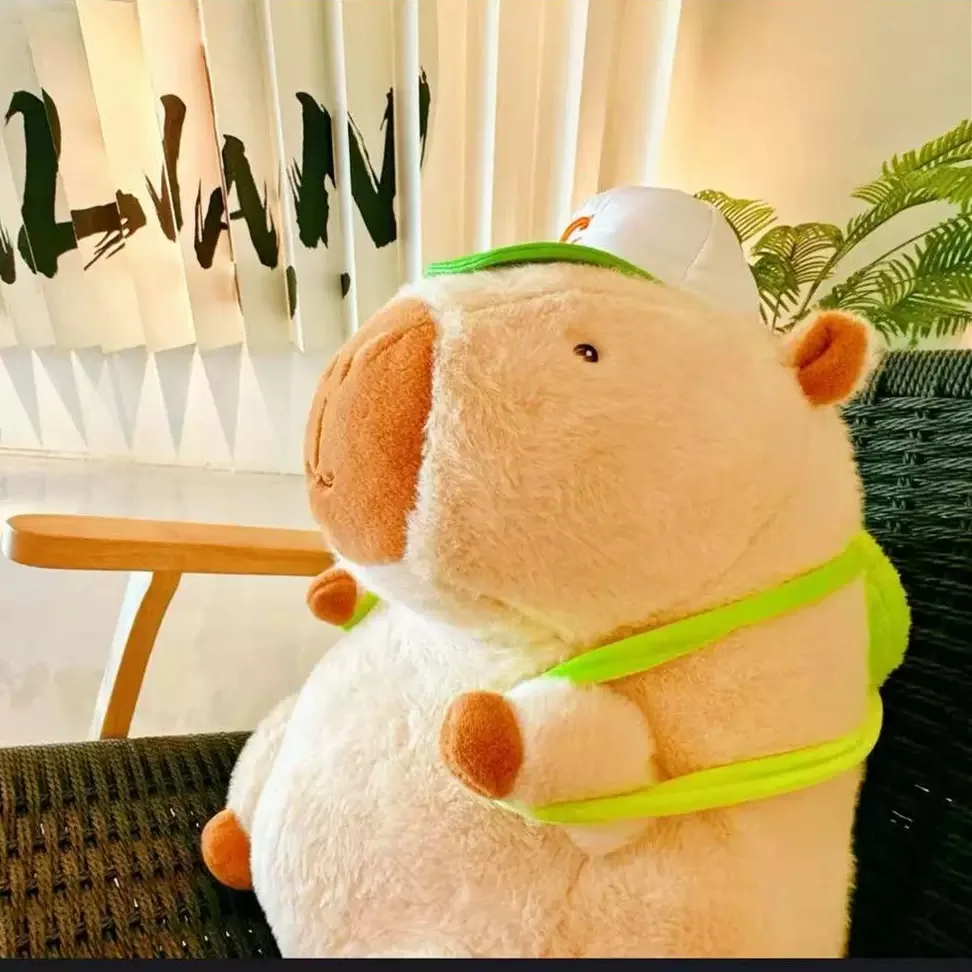 

Hot New Capybara Baseball Sports Kawaii Doll Simulation Pufferfish Cute Plush Toy Sofa Pillow Children's Birthday Gift Kids Toys