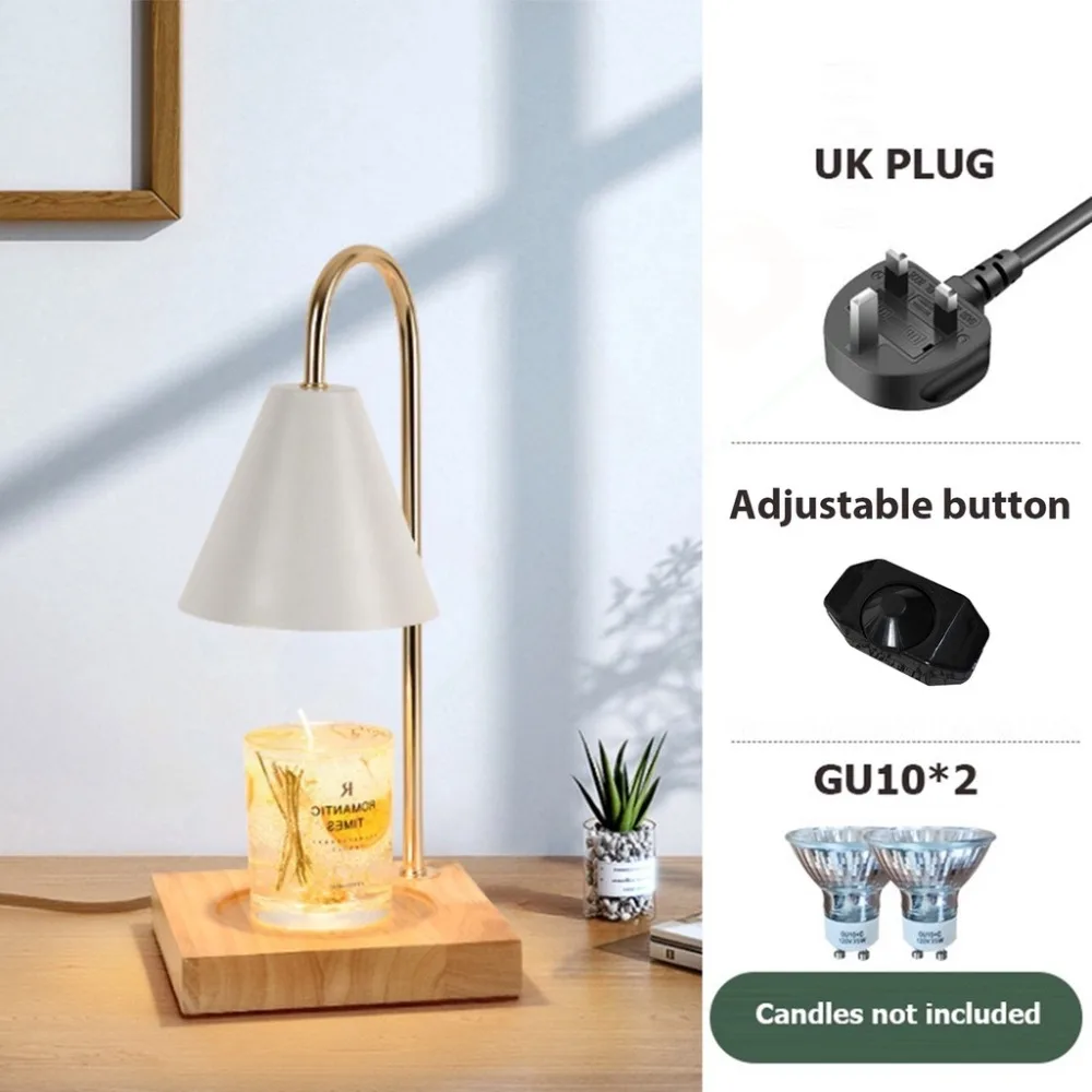 ناشر رائحة شمعة دفئا مصباح الروائح لمبة مكتب شمعة تذوب دفئا خشب متين قاعدة الاتحاد الأوروبي التوصيل الشمع ذوبان ضوء داخلي #1