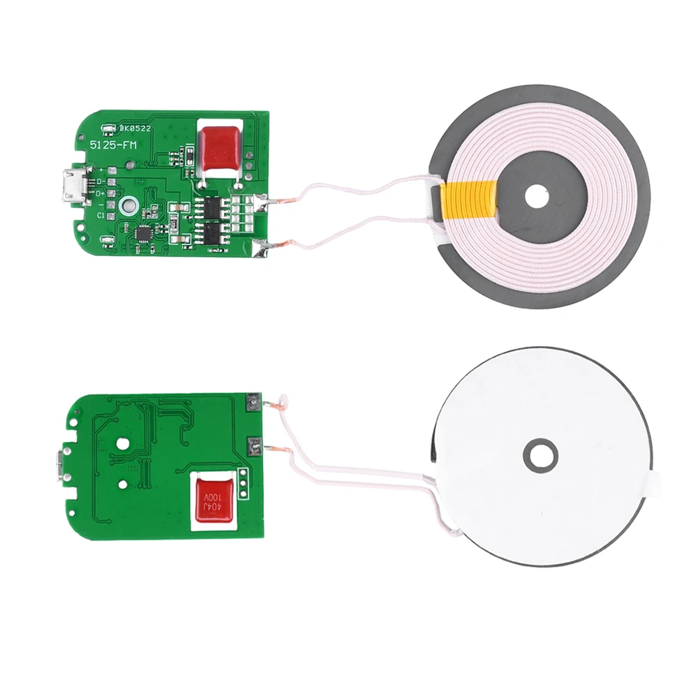 Universal Portable 5/10/15W Fast Charging Wireless Charger PCBA DIY Standard Accessories Transmitter Module Coil Circuit Board