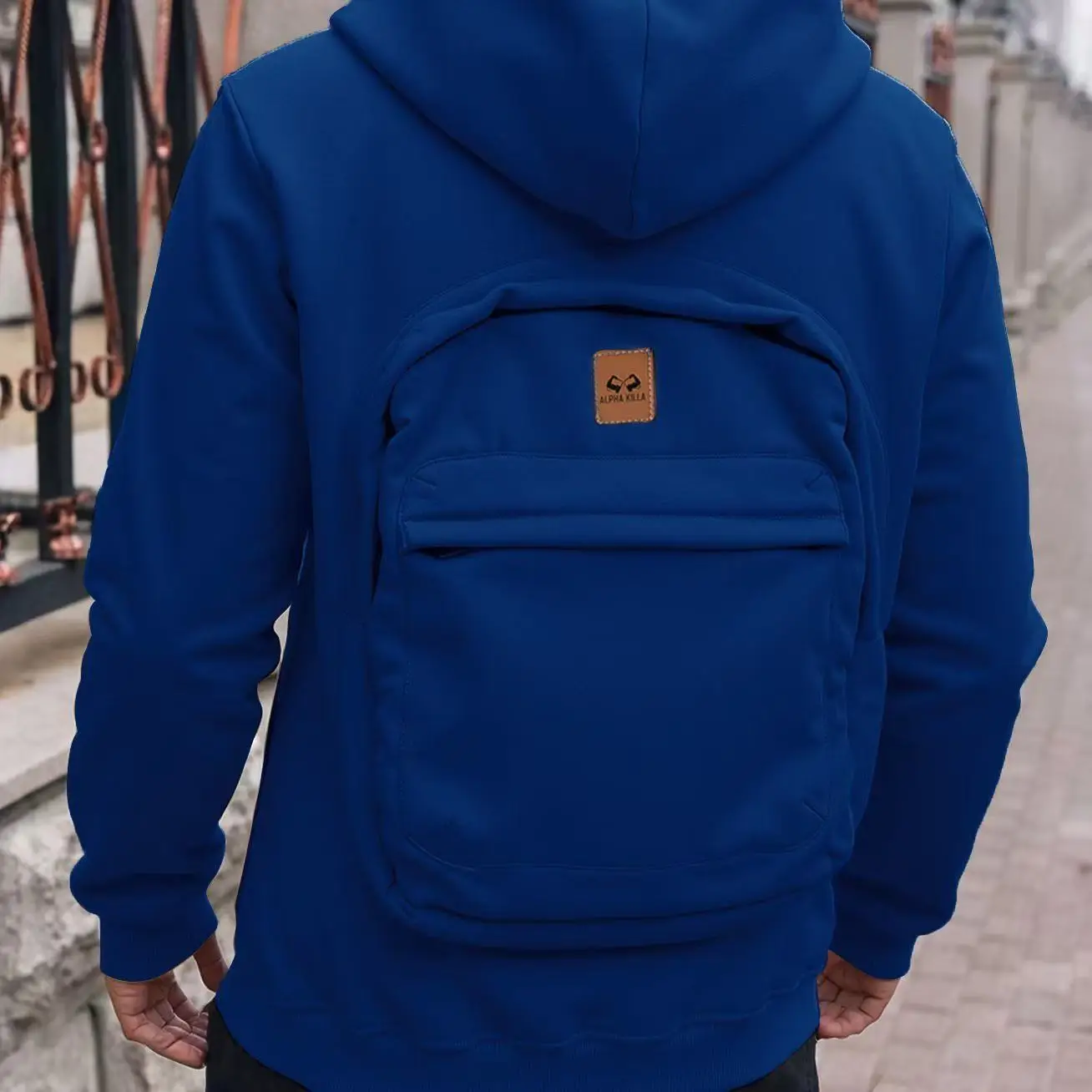 New Top Fashion Loose Autumn/Winter Product American Fashion Backpack Integrated Fashion Casual Men's and Women's Cotton Hoodies