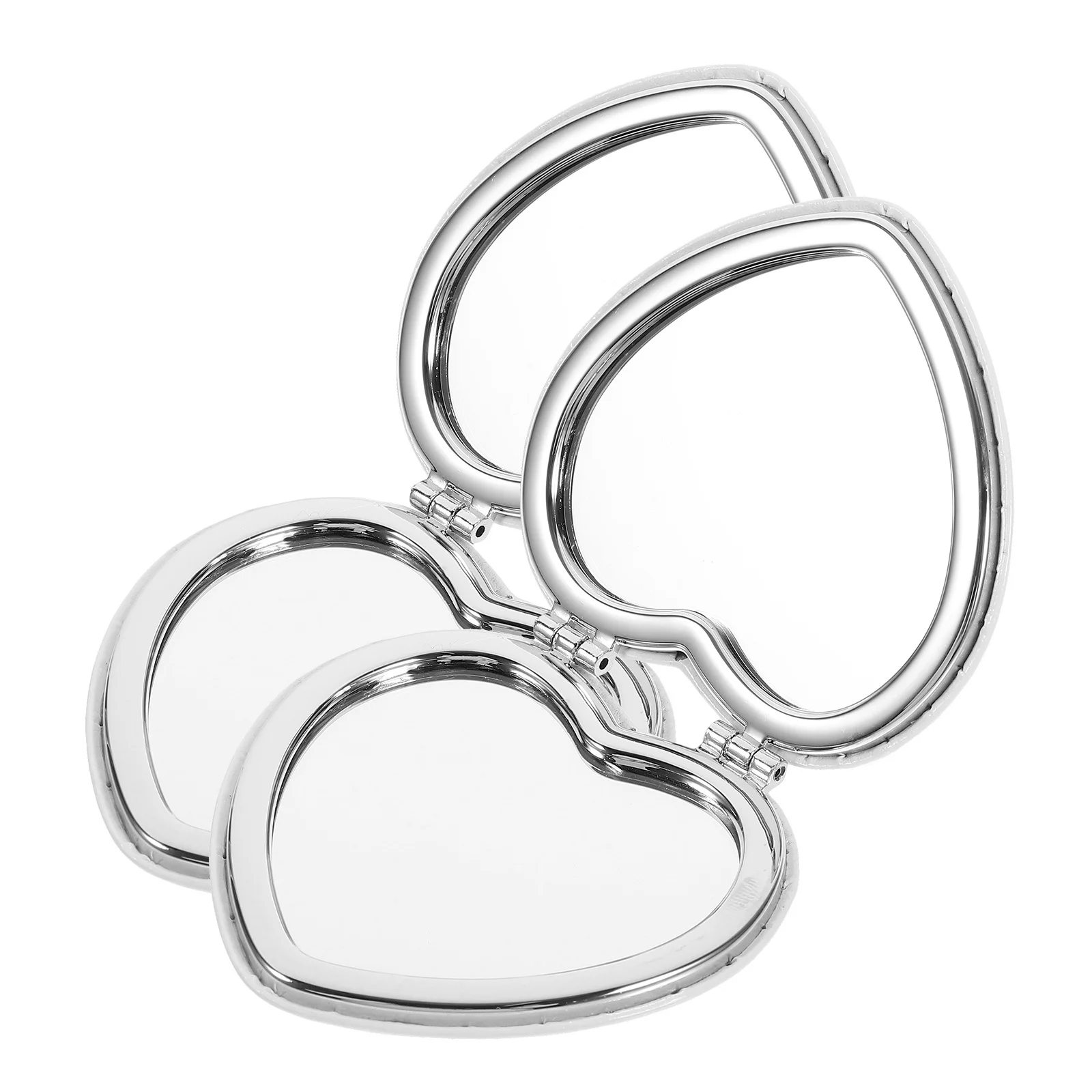 2 قطعة مرآة صغيرة على شكل قلب مرآة شخصية رائعة للنساء المراهقات فكرة هدية مرايا شخصية مرايا يدوية