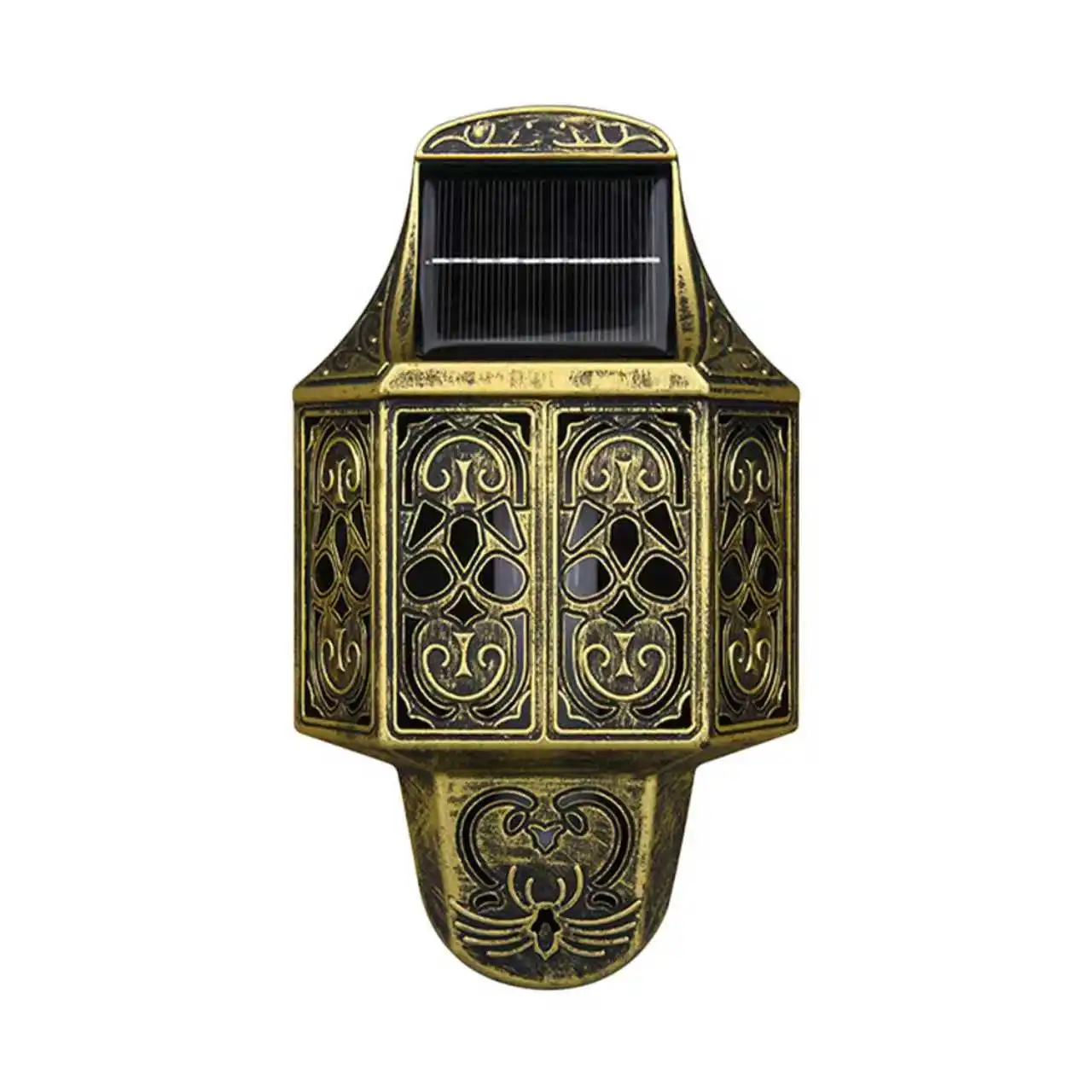 

Наружные солнечные настенные светильники в марокканском стиле для наружного украшения Хэллоуина/Рождества, подходят для садов, террасов, крыльев и