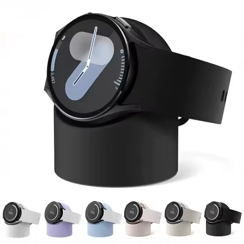 دعامة شحن من السيليكون لساعة سامسونج جالاكسي 5 برو حامل شاحن جالاكسي ساعة 4 3 قاعدة شحن 40 مللي متر 44 مللي متر #1