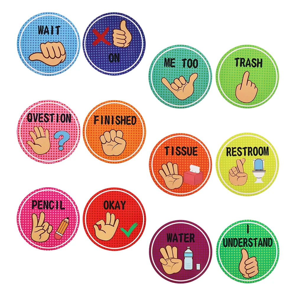 

Classroom Gesture Poster Nonverbal Cues for Kindergarten Bulletin Board Primary School