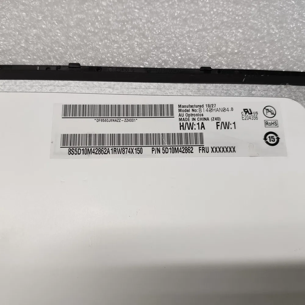 Imagem -04 - Display Lcd com Quadro B140han04.0 Lp140wf8-spp1 5d10r06217 5d10m42862 5d10p96009 para o Portátil Lenovo Ideapad 530s 14ikb