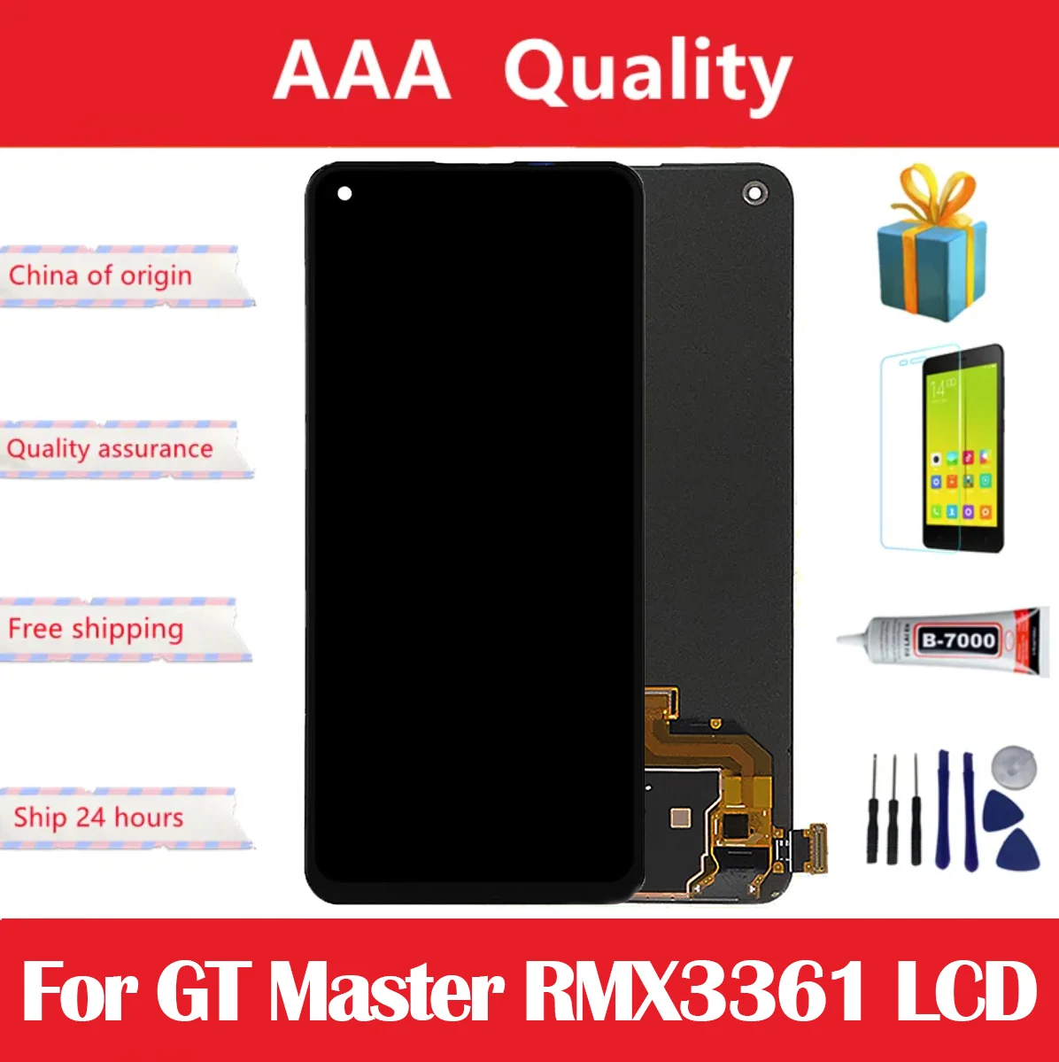 6.43 Inch AMOLED For Oppo Realme GT Master RMX3361 LCD Display Touch Screen Digitizer Assembly Replacement