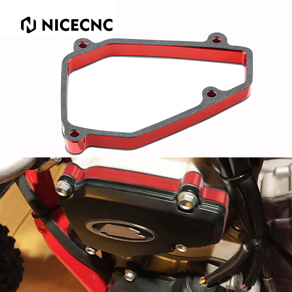 For Beta RR 2T 250 300 2013-2024 X-Trainer 300 2015-2022 NiceCNC Exhaust Power Valve Spacer Gasket Motocross Aluminum Parts Red