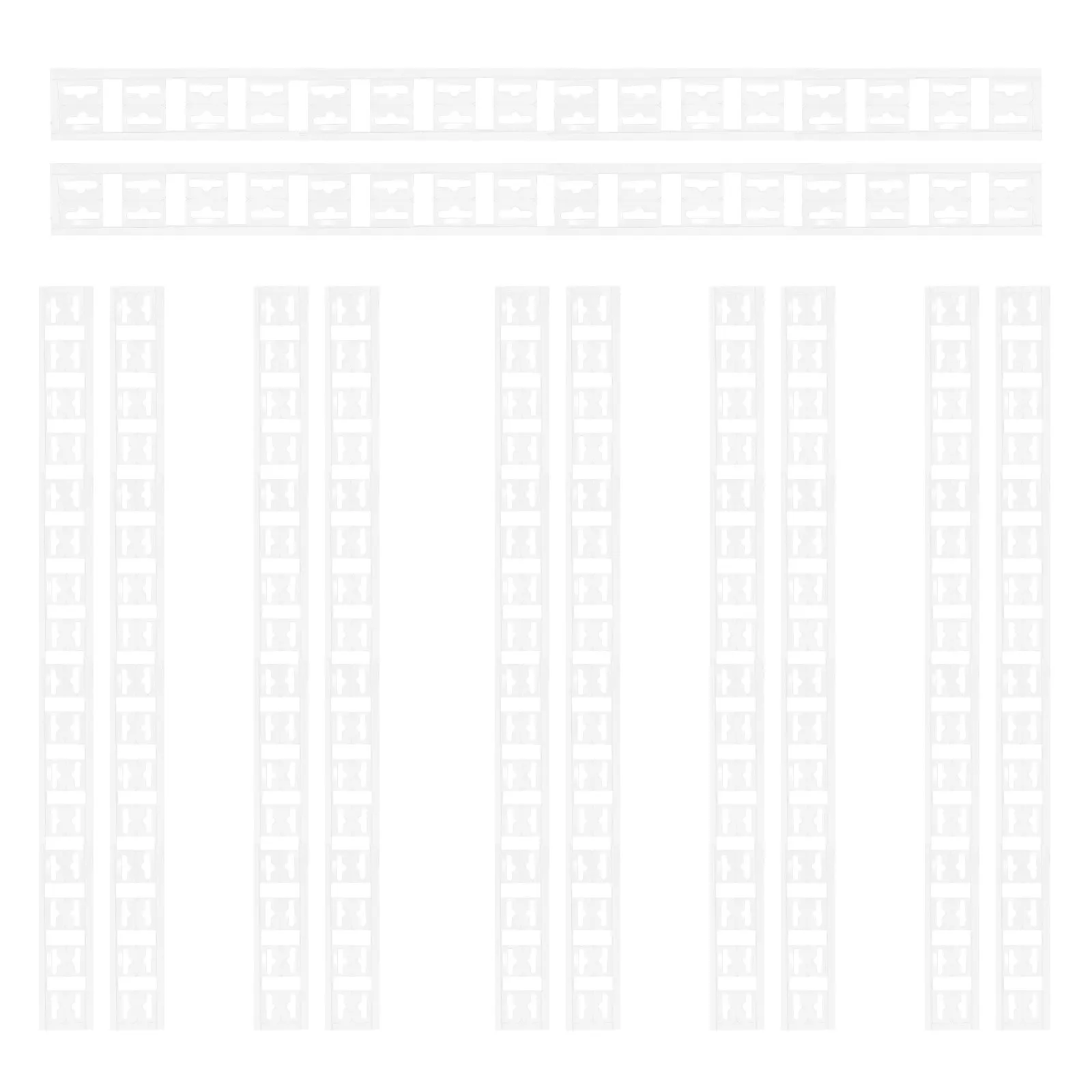 300Pcs Self-Adhesive Hanging Tabs PVC Clear Retail Display Hooks for Supermarkets Shelves Merchandise Lightweight Goods Sticky