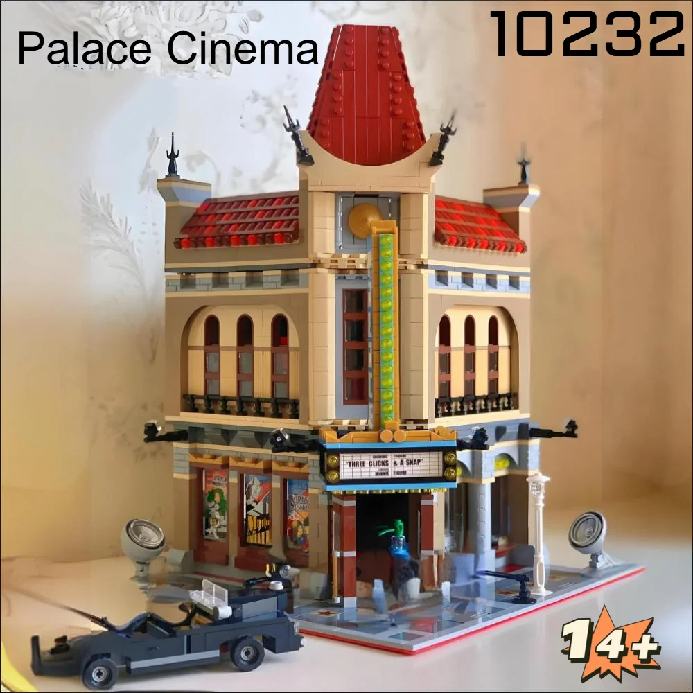 

2196pcs Hot Toy Modular Buildings City Street Palace Cinema 10232 Building Blocks Puzzle Model Toys Birthday Christmas Gifts