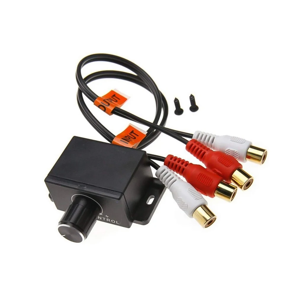 Car Volume Adjuster Amplifier Auto Lossless Audio Remote Universal Rca Level Accessories Volume Controller Portable Bass Knob