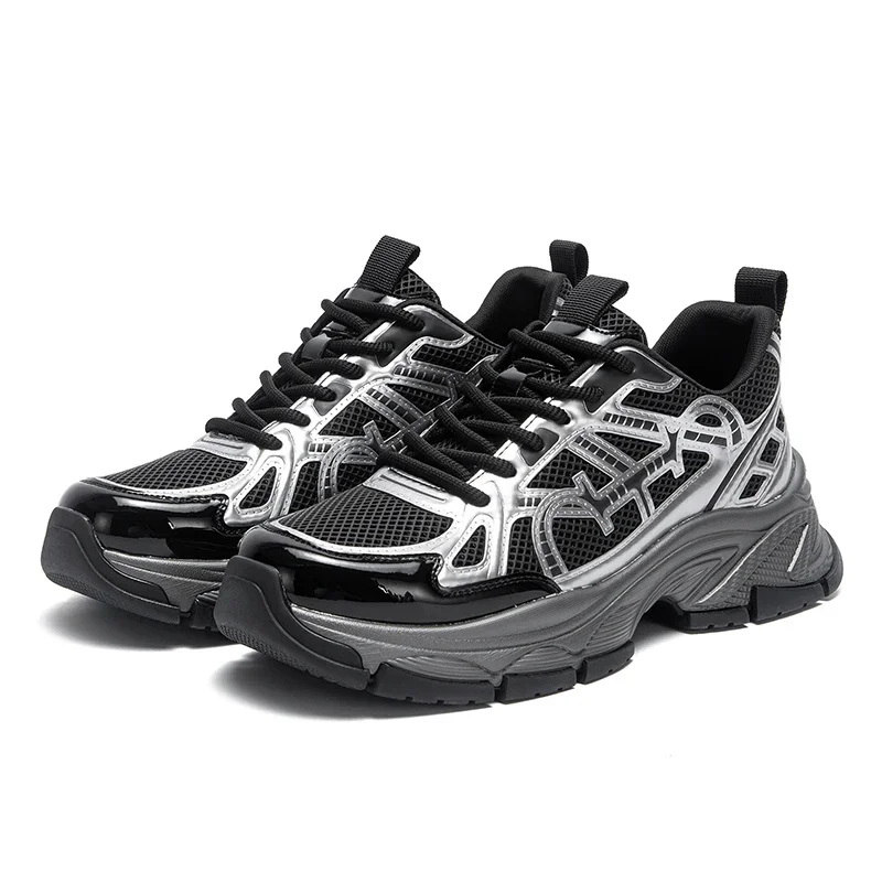 2025 Men's Shoes Luxury Brand Sneakers Lightweight Breathable Mesh Running Shoes Outdoor Casual Athletic Ball Lace Up Designs