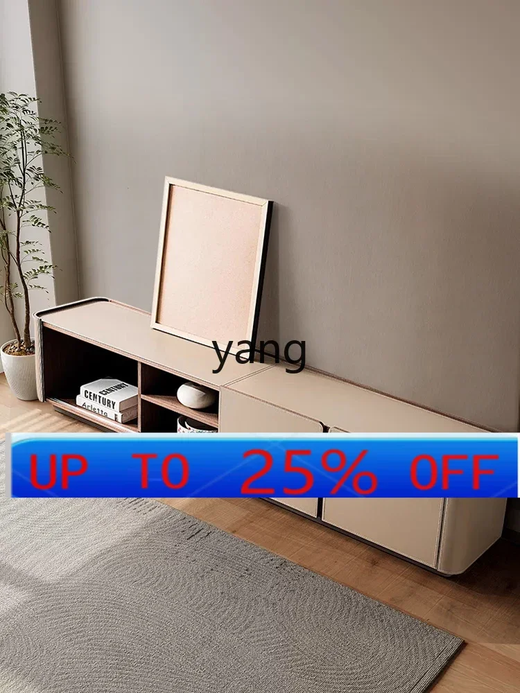 

LM Stone Plate Coffee Table TV Cabinet Combination Simple Large and Small Apartment Type High-End Living Room Floor Cabinet
