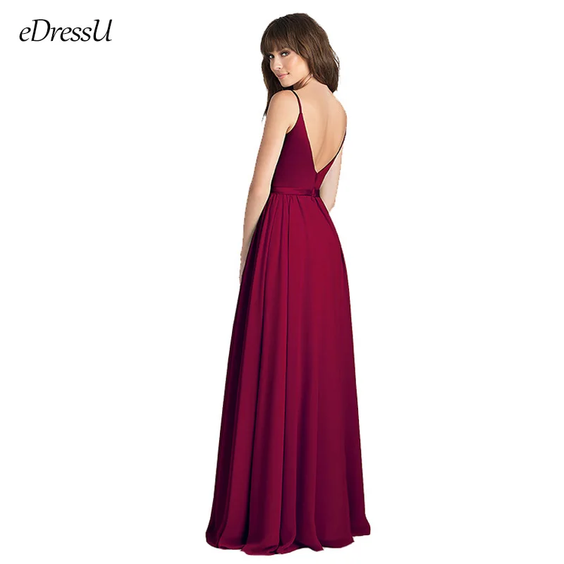 2023 V-neck Bridesmaid Dress Women Evening Party Dress Elegant Formal Cocktail Dress Vestido de Fiesta Robe de Soiree MZX-132