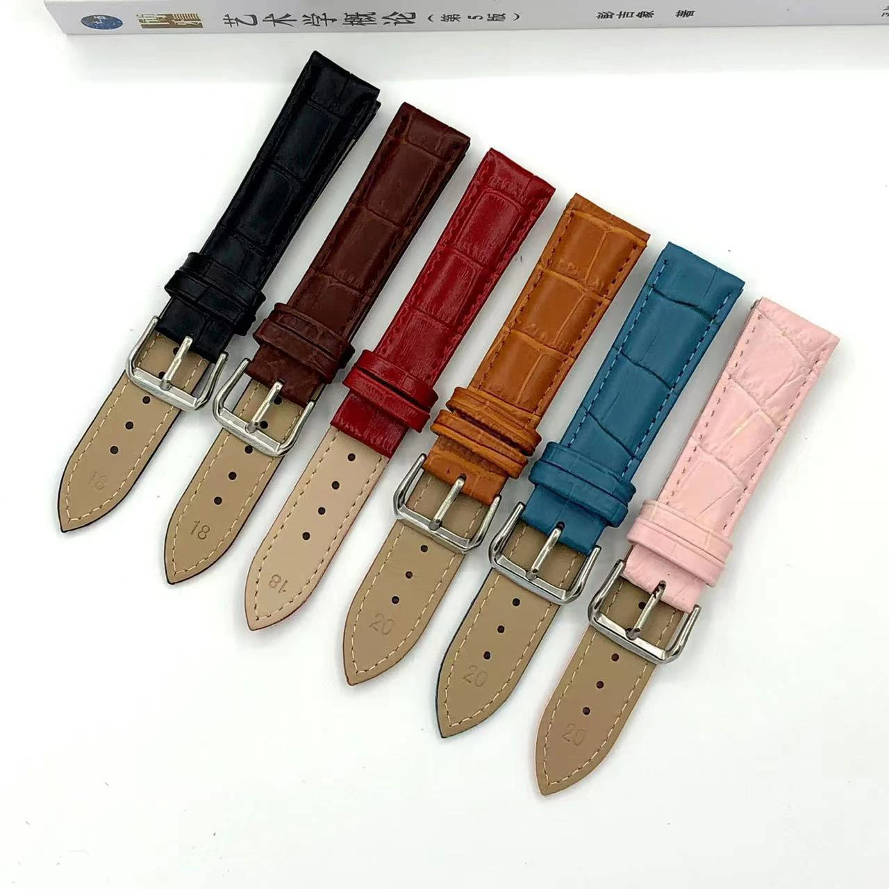 3pcs Brown Leather Watch Strap 12mm 14mm 16mm 18mm 19mm 20mm 22mm Replacement Bands Bracelet For Men Women With Stainless Steel