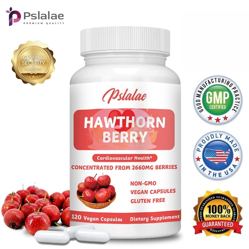 

Капсулы с ягодами боярышника — сокращающие здоровье сердца и пищеварительной терапии, способствуют кровообращению, антиоксидант, без GMO